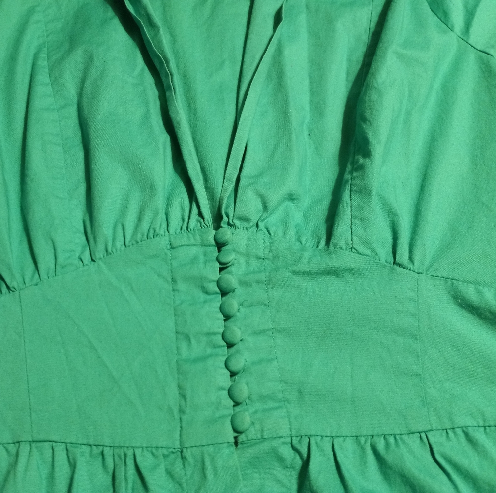 Structured peplum top with button waist - Picture 2 of 15